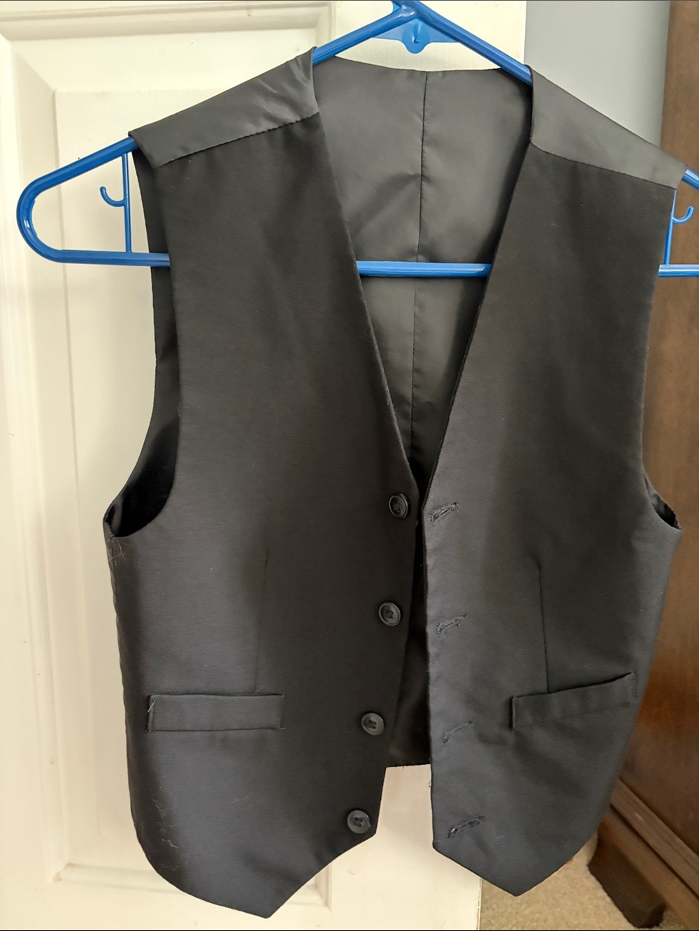 Kids reversible Black Dress Vest - Classic Formal Waistcoat